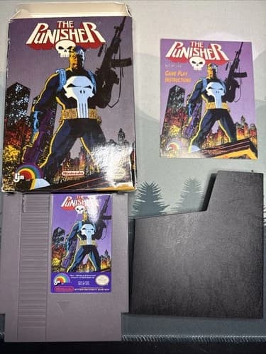 The Punisher (Nintendo NES, 1991) Complete In Box