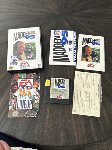 Sega Genesis Game Madden NFL 95 CIB Complete In Box