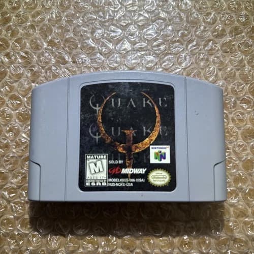 Quake (Nintendo 64, 1998) N64 Authentic Cartridge Only Tested & Working