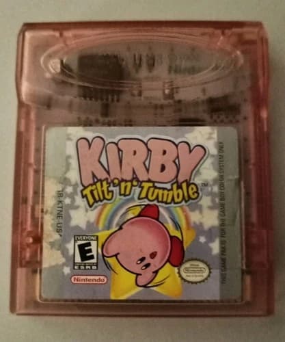 Kirby Tilt N Tumble (Nintendo Gameboy Color, GBC, 2001) Tested Working And Saves