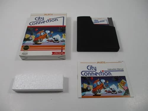 CITY CONNECTION Nintendo NES Game Complete In Box Authentic!