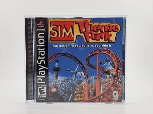 Sony Playstation 1 PS1 Sim Theme Park CIB Cleaned & Tested