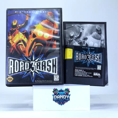 Road Rash 3 III CIB W/ Manual - Sega Genesis