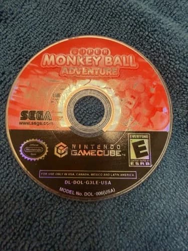 Super Monkey Ball Adventure for Nintendo Gamecube Disc Only