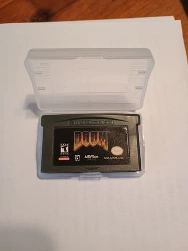 Doom (Nintendo Gameboy Advance, 2001) Cartridge GBA Tested