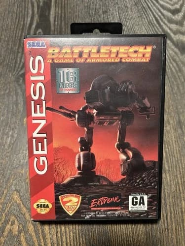 BattleTech: A Game of Armored Combat (Sega Genesis, 1994) Authentic Cartridge