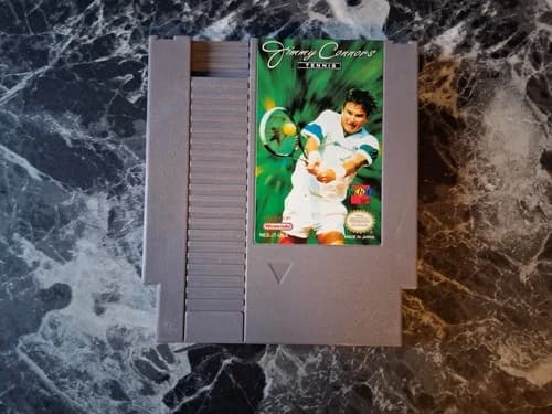Jimmy Connors Tennis Nintendo NES Authentic Tested Contacts Cleaned