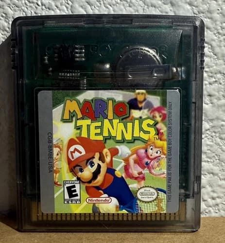 Game Boy Color Mario Tennis Game Cartridge