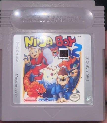 Ninja Boy 2 Nintendo Game Boy Cartridge, Tested