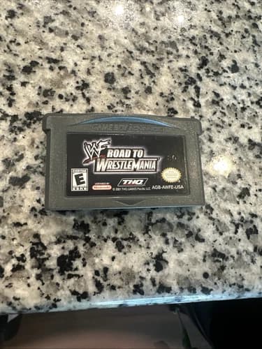 WWF Road to WrestleMania - Nintendo Game Boy Advance, 2001 - Authentic, GBA