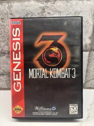 Mortal Kombat 3 (Sega Genesis, 1995) CiB Complete Cartridge, Manual Tested