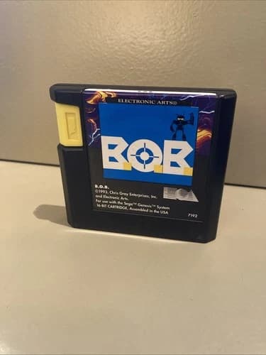 B.O.B Sega Genesis 1993 Cartridge (Tested/Working)