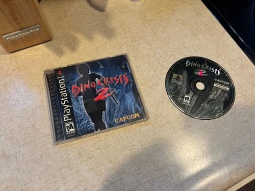 Dino Crisis 2 (Sony PlayStation 1, 2000) PS1 Black Label CIB Game Tested Read!!