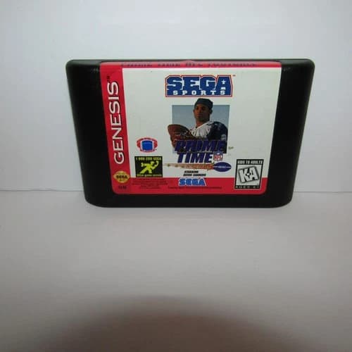 Deion Sanders Prime Time NFL Football Sega Genesis Cartridge Only Cleaned Tested