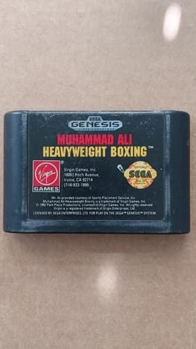 Muhammad Ali Heavyweight Boxing Sega Genesis Cartridge