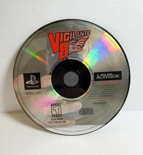 Vigilante 8 (Sony PlayStation 1, 1998) PS1 - Disc Only - Tested