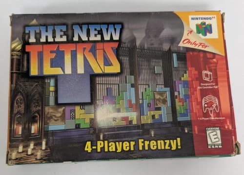 The New Tetris 4-Player Frenzy Nintendo 64 N64 Complete In Box 1999