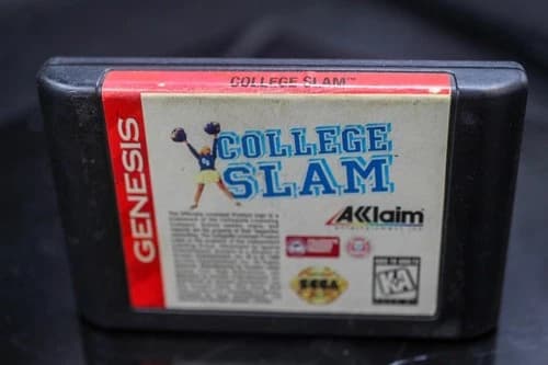 College Slam (Sega Genesis, 1996) Loose Game Cartridge Only Tested
