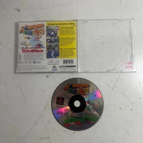 Bomberman Fantasy Race (Sony PlayStation 1, 1998) Atlus Racing Video Game