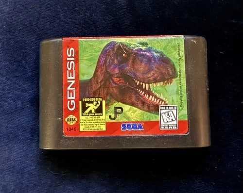 Sega Genesis the Lost World: Jurassic Park Game Cartridge