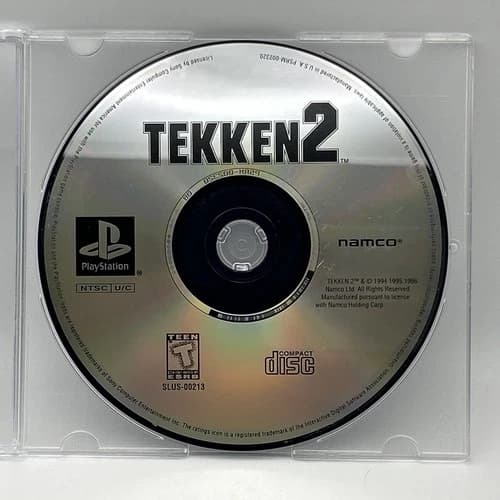 Tekken 2 Sony PlayStation 1 PS1 Video Game Namco - DISC ONLY-Tested-VGC