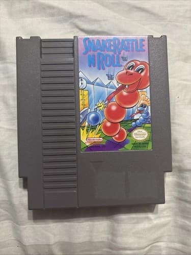 Shake Rattle N Roll, Nintendo NES, Authentic Tested Working Video Game