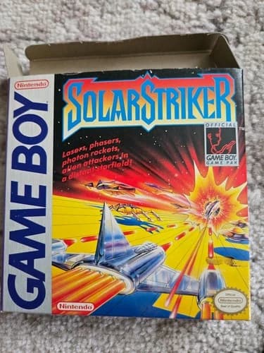 SolarStriker (Nintendo Game Boy, 1990) cib complete