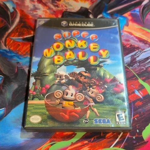 Super Monkey Ball Nintendo GameCube 2001 Complete In Box Tested Working