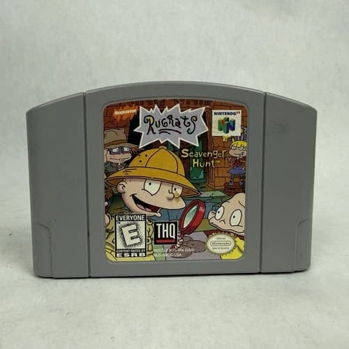Rugrats Scavenger Hunt N64 Nintendo 64 Video Game Cart Only-Tested-Authentic