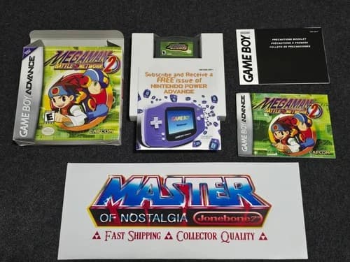 GBA Mega Man Battle Network 2 CIB Complete Box Game Boy Advance Gameboy Megaman