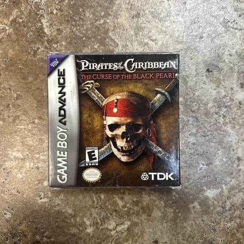 Pirates of the Caribbean: Curse of the Black Pearl GameBoy Advance CIB USED