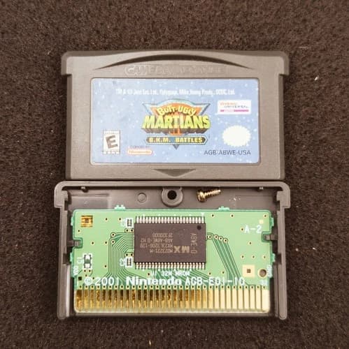 Butt-Ugly Martians: B.K.M. Battles (Nintendo Game Boy Advance, 2002) GBA cart