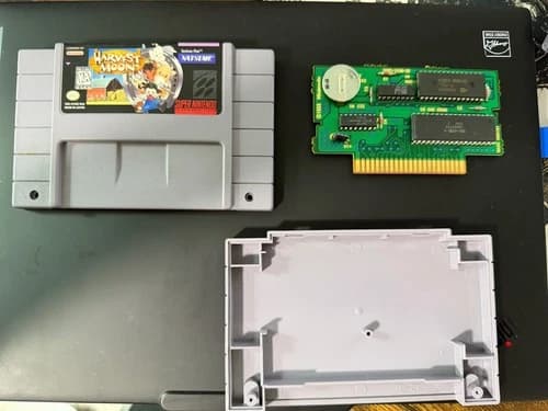 Harvest Moon SNES Super Nintendo Cartridge- Great label! (Authentic, Tested)