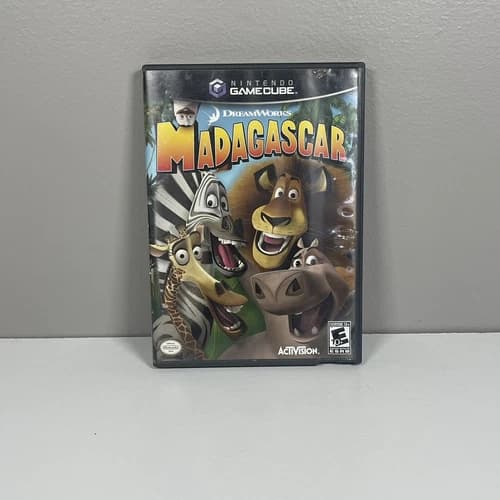 Madagascar (Nintendo GameCube, 2005) With Manual CIB Tested