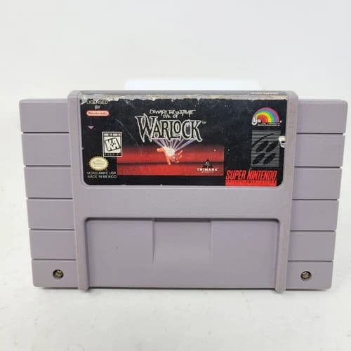 Warlock Snes (Super Nintendo) Authentic Tested Working