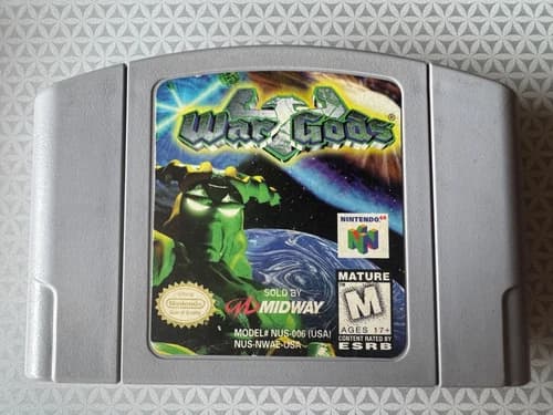 War Gods (Nintendo 64 N64, 1997) Authentic Cartridge Only Tested & Working!