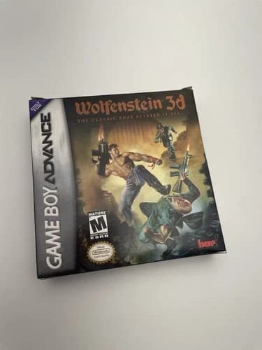 Gameboy Advance GBA Wolfenstein 3d Complete In Box