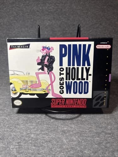 Pink Goes to Hollywood Super Nintendo Entertainment System SNES CIB 15