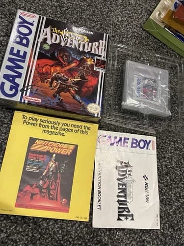 Castlevania Adventure - Nintendo Game Boy - Complete CIB: Incredible Shape 🔥