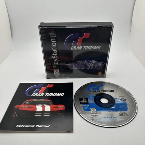 Gran Turismo PS1 Playstation 1 CIB Complete Black Label Tested