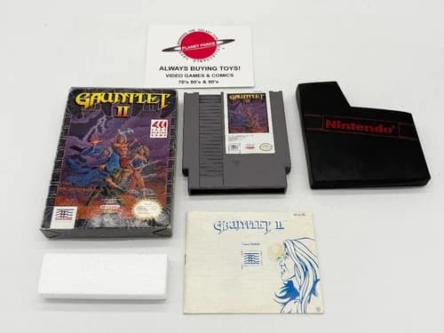 Gauntlet II Nintendo NES Complete CIB Video Game Works