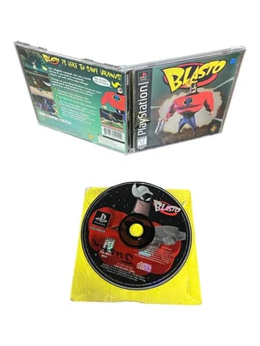 Sony PlayStation 1 PS1 CIB Complete TESTED Blasto 1998