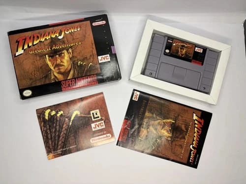 Indiana Jones' Greatest Adventures Super Nintendo Complete CIB