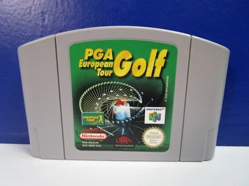 vintage N64 NINTENDO PGA EUROPEAN TOUR GOLF VIDEO GAME cart ORIGINAL free post