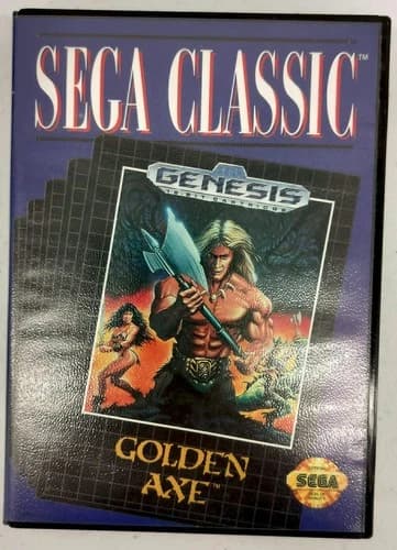 Golden Axe Genesis Tested Working Complete CIB
