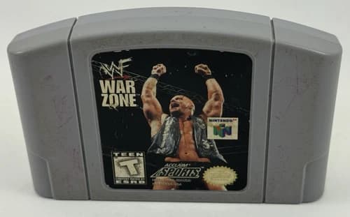 WWF War Zone (Nintendo 64, 1998)Wrestling Game N64 Authentic