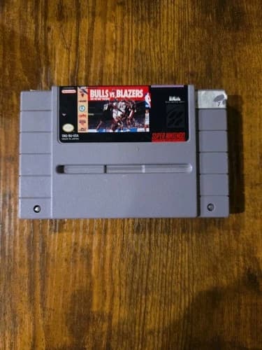 Bulls VS Blazers And The NBA Playoffs - Super Nintendo - SNES