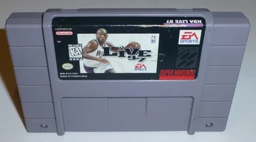 NBA LIVE '97 - Super Nintendo SNES Game (Authentic), Tested/Working, 1997