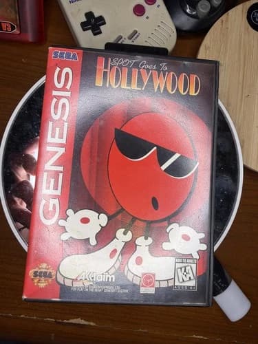 Spot Goes to Hollywood Sega Genesis Complete Cib Tested Working Authentic