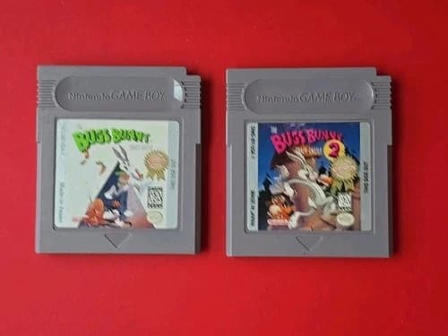 Bug's Bunny Crazy Castle 1 2 Game Boy Original Nintendo Authentic Games Tested